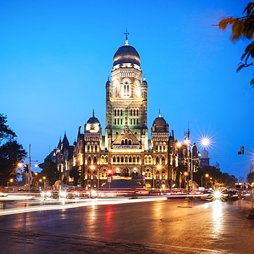 Exterior of Mumbai Municipal corporation building, Mumbai (Bombay), India, South Asia