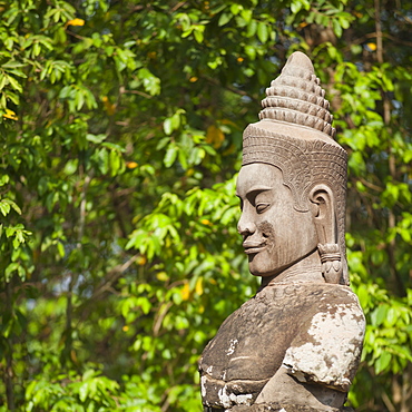 South Gate to Angkor Thom, Angkor, UNESCO World Heritage Site, Siem Reap, Cambodia, Indochina, Southeast Asia, Asia