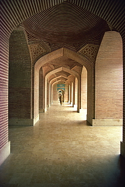 The interior of the Shah Jahan Mosque in Thatta, Pakistan, Asia