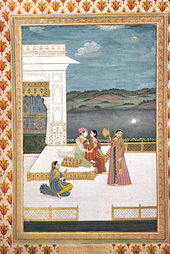 Mughal miniature, Lahore Museum, Pakistan, Asia