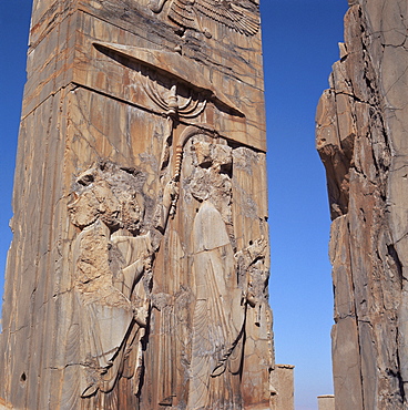 Detail, Persepolis, UNESCO World Heritage Site, Iran, Middle East