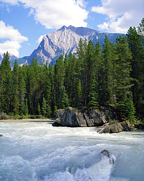 River in the Rocky Mountains, Canada, North America