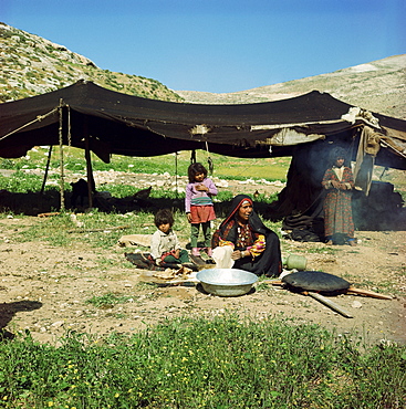 Nomads near Jericho, Israel, Middle East