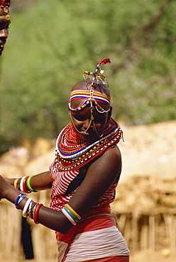 Samburu girl, Kenya, East Africa, Africa