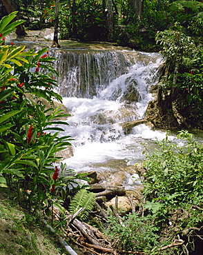 Dunns River Falls, Ocho Rios, Jamaica, West Indies, Caribbean, Central America