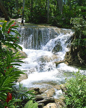 Dunns River Falls, Ocho Rios, Jamaica, West Indies, Caribbean, Central America