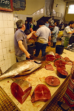 Fish market, Funchal, Madeira, Atlantic, Portugal, Europe