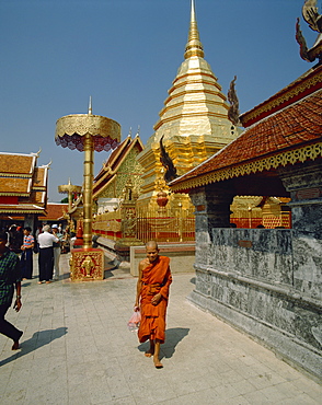 Wat Phra That Doi Suthep temple, near Chiang Mai, Thailand, Southeast Asia, Asia