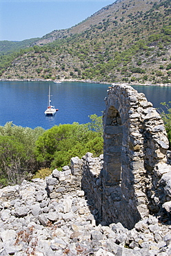 Southern Turkish coast near Fethiye, Anatolia, Turkey, Asia Minor, Eurasia