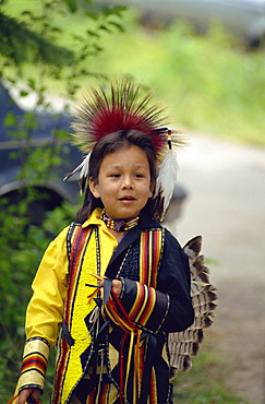 Indian pow wow, Sqylax, British Columbia, Canada, North America