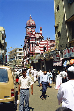 Mosque in Main Street area, Colombo, Sri Lanka, Asia