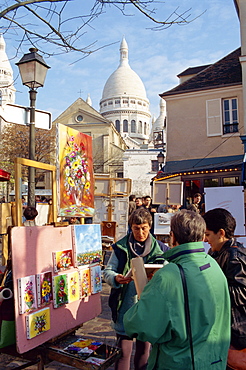 Montmartre area, Paris, France, Europe