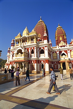 The Lakshimi Narayan Temple, dedicated to the Hindu goddess of wealth, Delhi, India, Asia