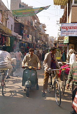 Street scene, Jodhpur, Rajasthan state, India, Asia