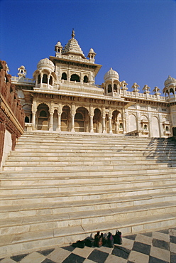 Jaswant Thada (Jaswant Thanda), mausoleum dedicated to the royal family, near the fort in Jodhpur, Rajasthan, India