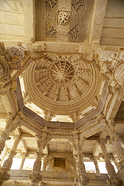 The Jain temple of Chaumukha, built in the 14th century, Ranakpur, Rajasthan state, India, Asia