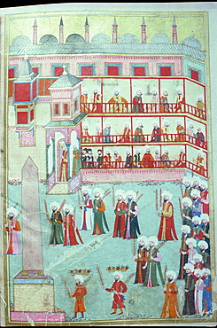 Book of the procession in honour of circumcision of Prince Mehmed, Topkapi Palace Library, Istanbul, Turkey, Europe