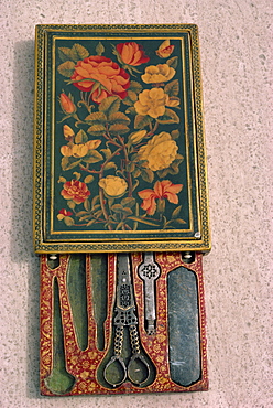 Old cosmetic case, Negarestan Museum, Iran, Middle East