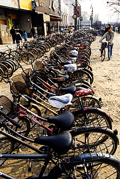 Bicycle Parking, Beijing Parking Lot, Beijing, China