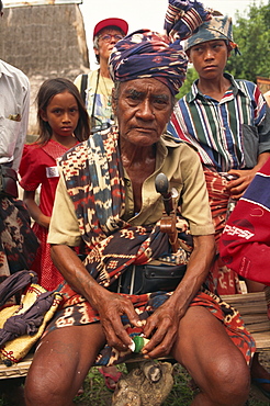 Local man, Waingapu, Sumba Island, Indonesia, Southeast Asia, Asia