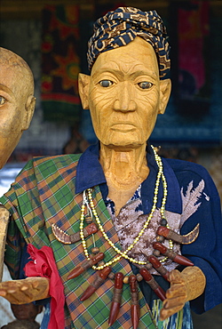 Tau tau, an effigy made in likeness to dead person, Torajaland, Sulawesi, Indonesia, Southeast Asia, Asia