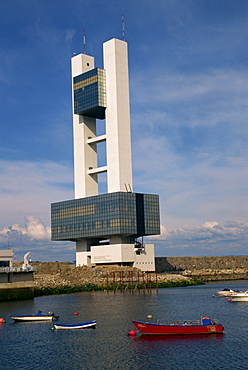 Port and marina Harbour Authority building at La Coruna, Galicia, Spain, Europe