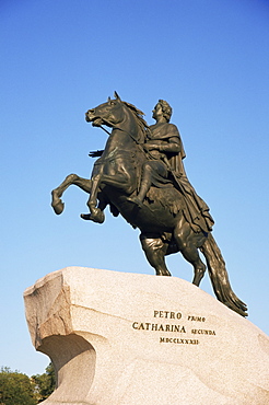 Statue of Peter the Great, 1782, St. Petersburg, Russia, Europe