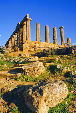 Temple of Hera Lacinia (Juno), Valley of Temples, Agrigento, Sicily, Italy, Europe