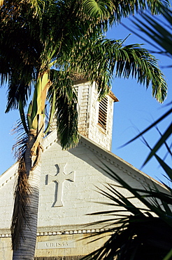 Episcopal (Anglican) church, dating from 1855, Gustavia, St. Barthelemy, West Indies, Central America