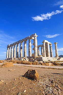 Temple of Poseidon, Cape Sounion, near Athens, Greece, Europe