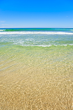 Crystal clear blue sea at Surfers Paradise, Gold Coast, Queensland, Australia, Pacific