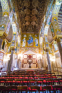 Royal Chapel (Palatine Chapel) (Cappella Palatina) at the Royal Palace of Palermo (Palazzo Reale), Palermo, Sicily, Italy, Europe