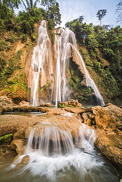 Anisakan Falls, a waterfall near Pyin Oo Lwin (Pyin U Lwin), Mandalay Region, Myanmar (Burma), Asia