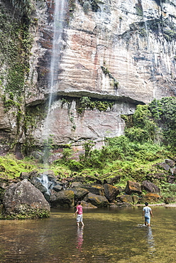 Waterfall in the Harau Valley, Bukittinggi, West Sumatra, Indonesia, Southeast Asia, Asia