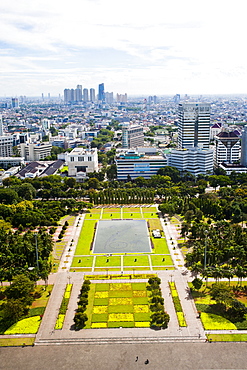 View over Jakarta, Java, Indonesia, Southeast Asia, Asia