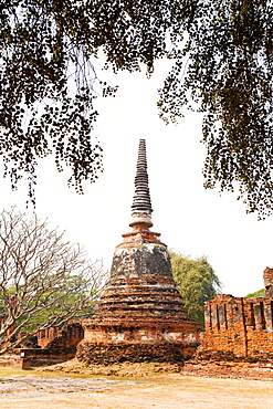 Stupa at Wat Phra Si Sanphet in the Ancient Historical Park of Ayutthaya City, UNESCO World Heritage Site, Thailand, Southeast Asia, Asia