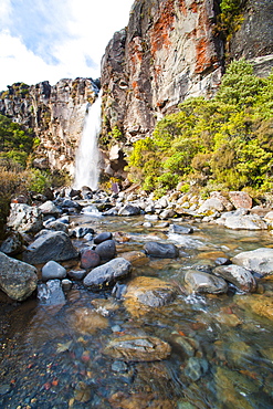 Taranaki Falls, River Valley, Tongariro National Park, UNESCO World Heritage Site, North Island, New Zealand, Pacific 