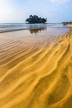 Weligama Beach and Taprobane Island, South Coast of Sri Lanka, Indian Ocean, Asia