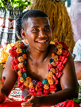 A kava ceremony from the people of Sabeto Village, Viti Levu, Republic of Fiji, South Pacific Islands, Pacific