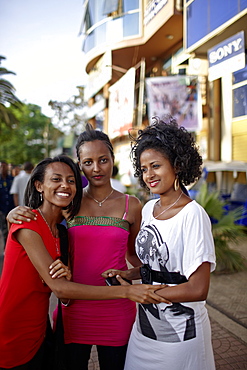 Three femal students, Bahir Dar, Amhara region, Ethiopia