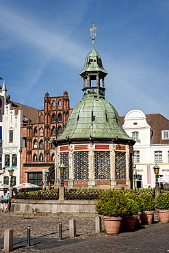 Marketsquare in Wismar, Baltic Sea, Germany, Europe