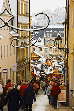 Christmas market, Annaberg-Buchholz, Ore mountains, Saxony, Germany