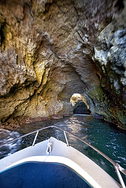 Boat trip to a grotto, Benagil, Algarve, Portugal