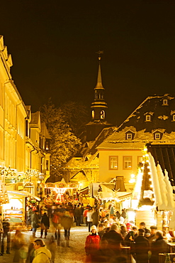 Christmas market, Annaberg-Buchholz, Ore mountains, Saxony, Germany