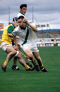 Players at Hurling match, Kilkenny, County Kilkenny, Ireland