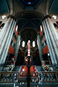 Interior shot of the St. Benno Church, Munich, Germany