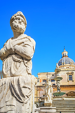 Piazza Pretoria, Palermo, Sicily, Italy, Europe,