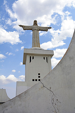 Angola; Huila Province; Lubango; Lookout point on the outskirts with the monumental statue of Christo Rei