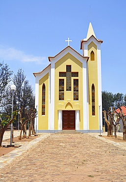 Angola; Huila Province; around Chibia; Jau Monastery; Monastery church