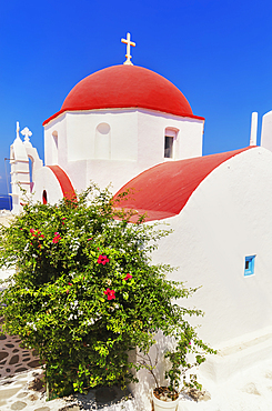 Greek orthodox chapel, Mykonos Town, Mykonos, Cyclades Islands, Greece